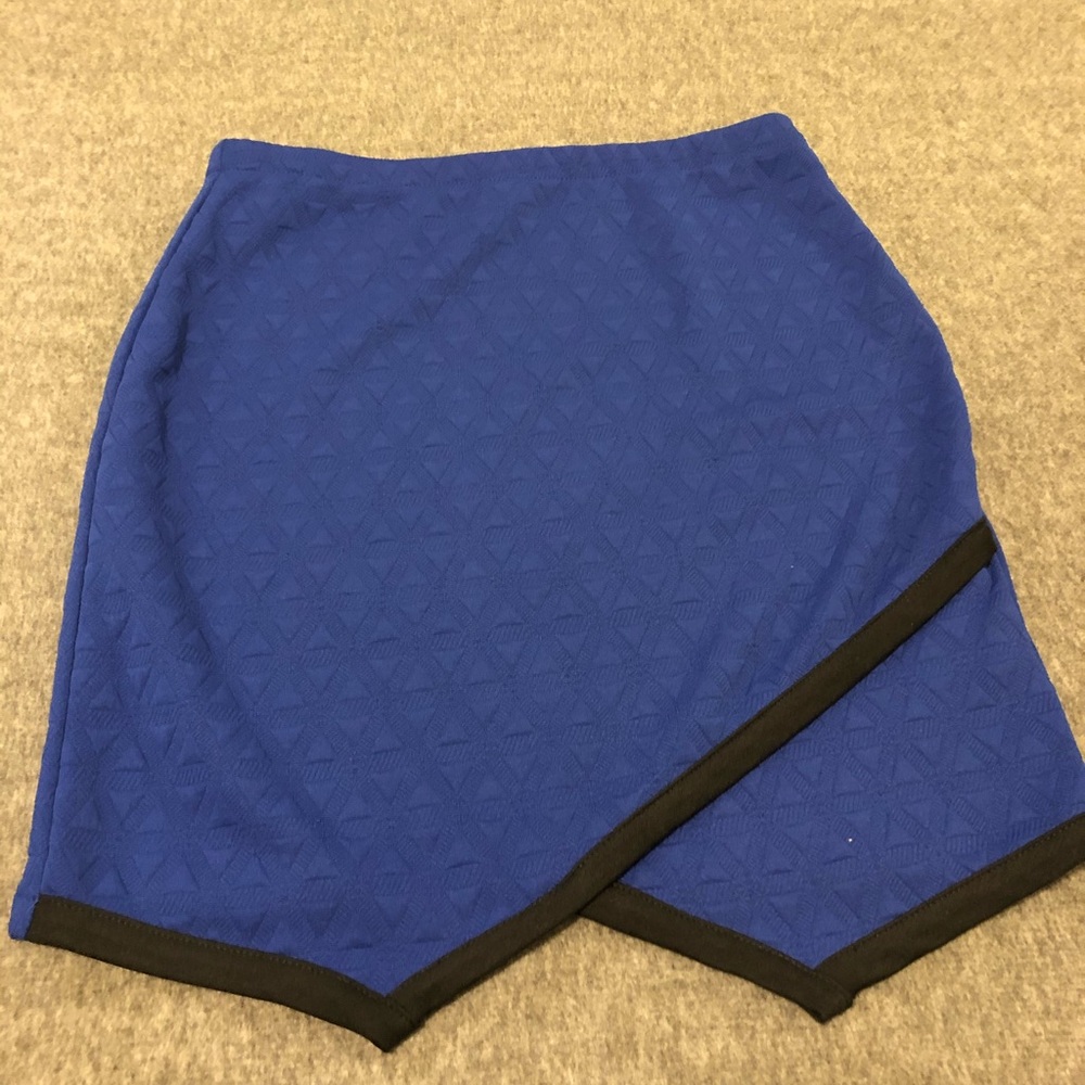 Blue mini skirt, bottom to set